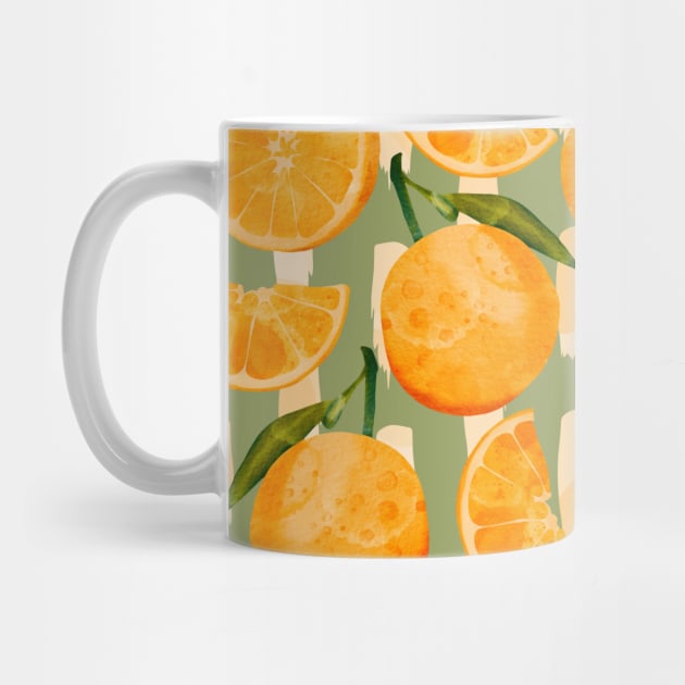 Orange pattern by MutchiDesign